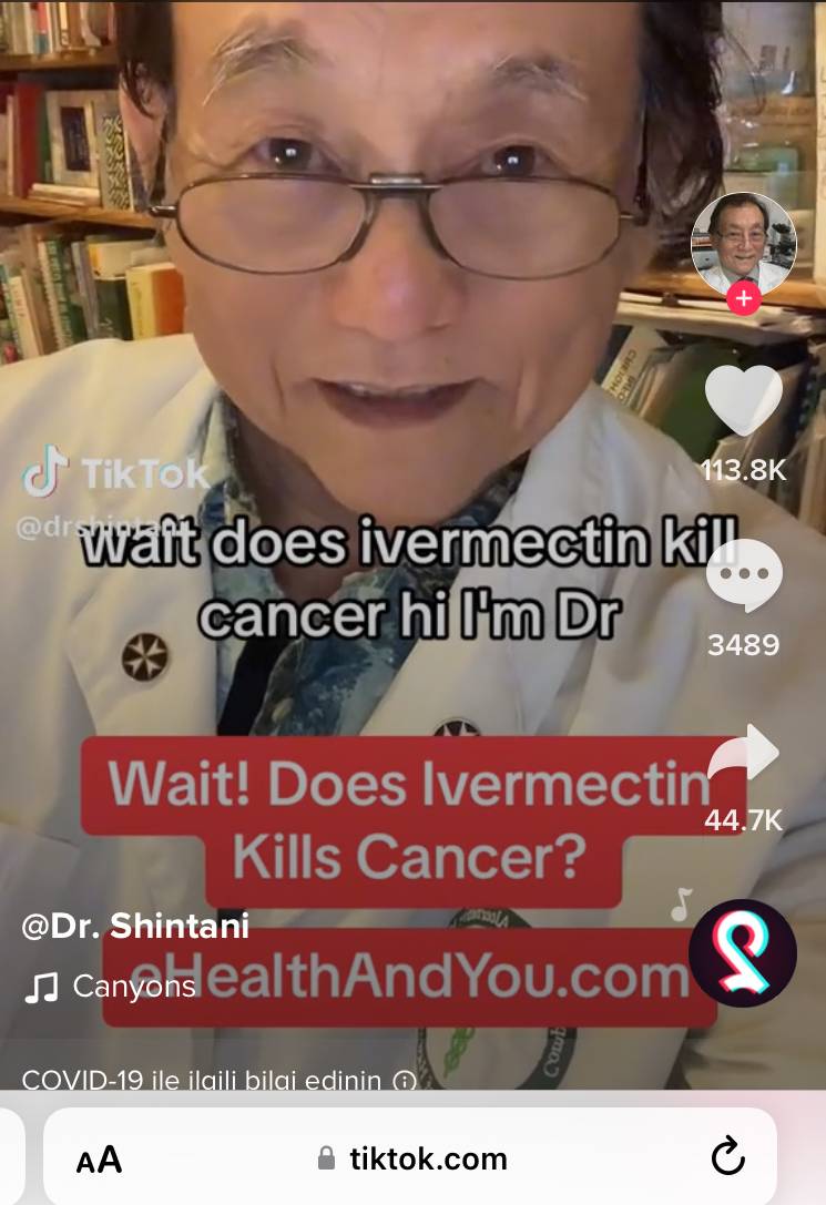Havaili Dr. Shintani’den Kanseri Gerileten İlaç Açıklaması